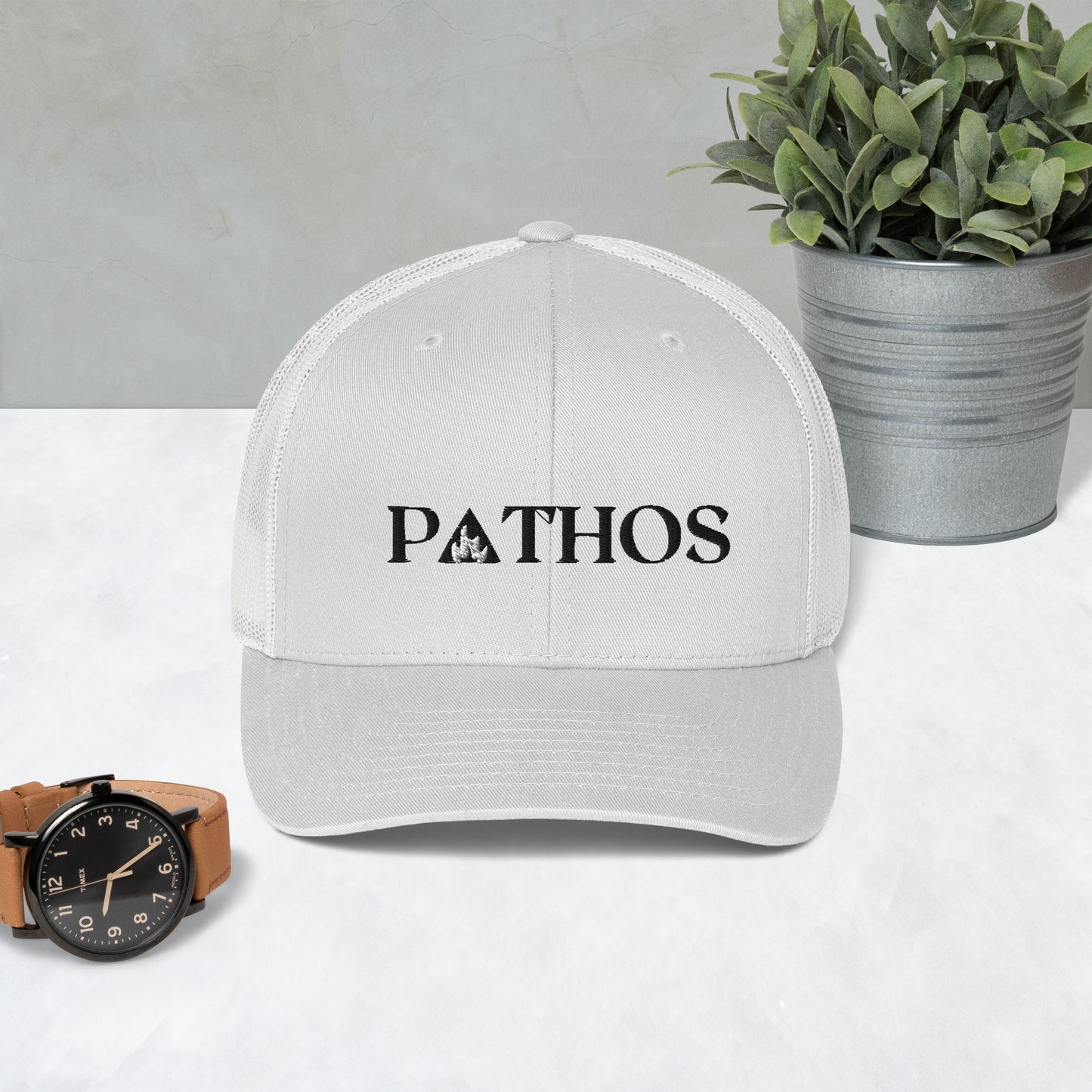 Pathos Snapback Hat - Whiteout